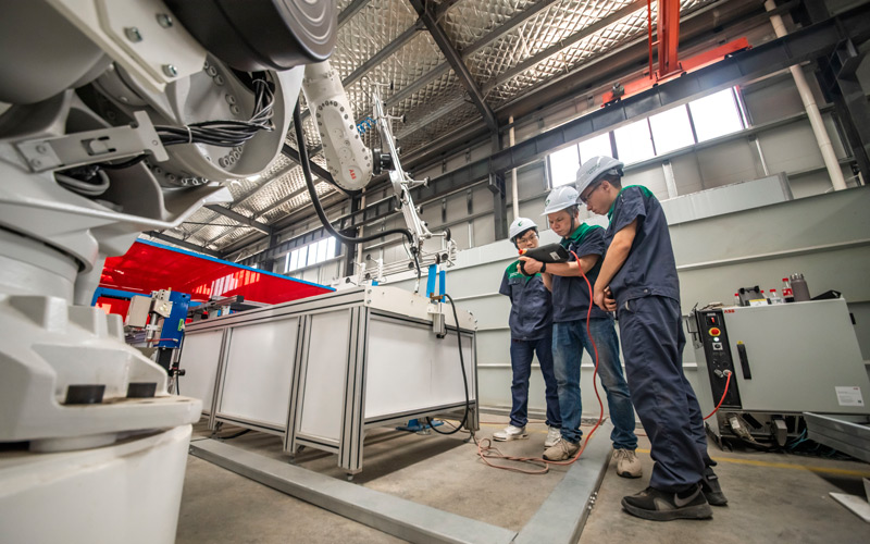 西德電梯生產(chǎn)車間