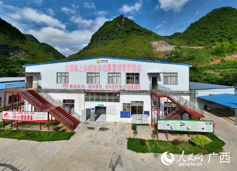 古蓬鎮(zhèn)上浪村標(biāo)準(zhǔn)化桑蠶培育示范點(diǎn)。 人民網(wǎng) 付華周攝