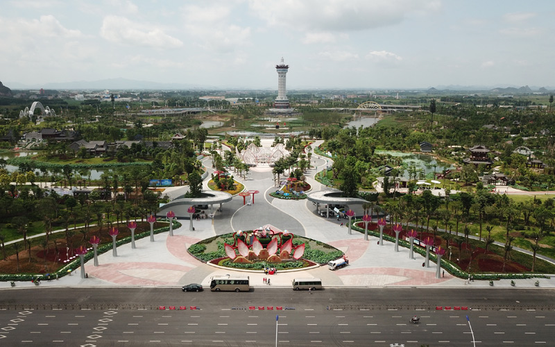 農(nóng)發(fā)行貴港市分行支持的園博園項(xiàng)目。