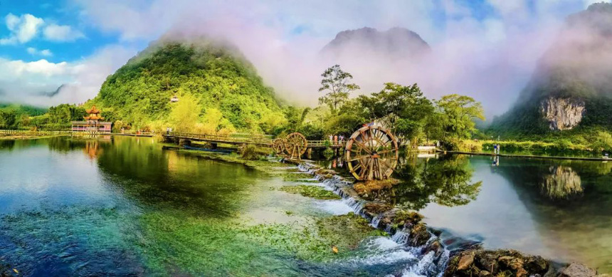 手機類一等獎作品《鵝泉風(fēng)光》。陳明攝