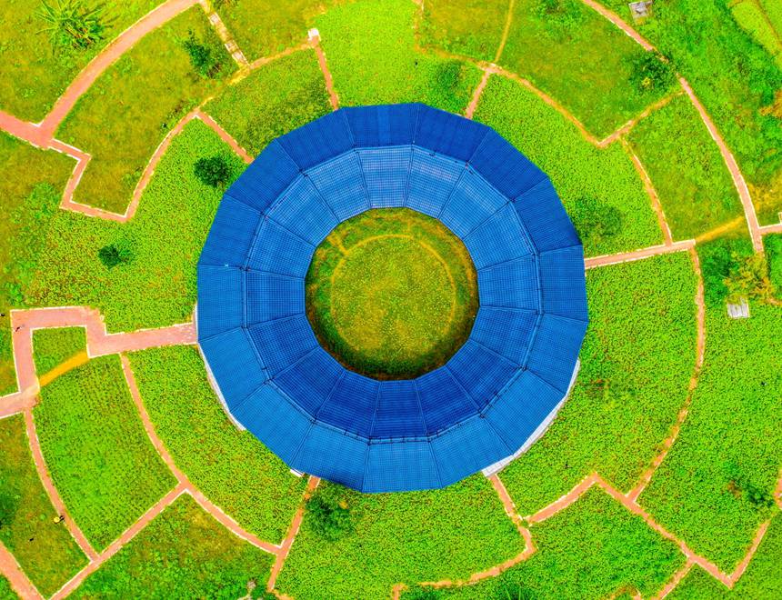 銅鼓陂那田文化園一角。盧伊琳攝