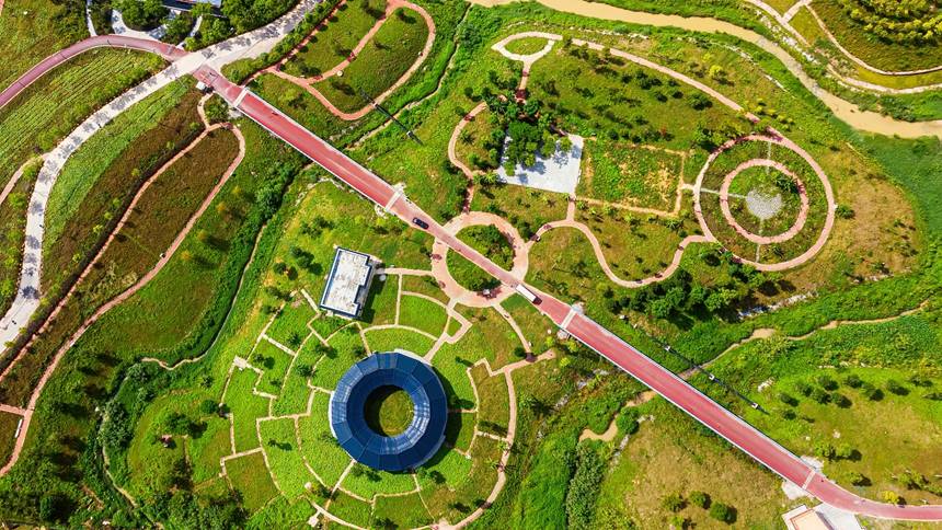 銅鼓陂那田文化園一角。蔡玉耘攝