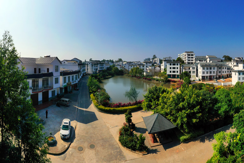 這里的村莊像公園。