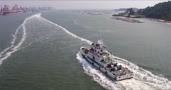 編隊(duì)航行。