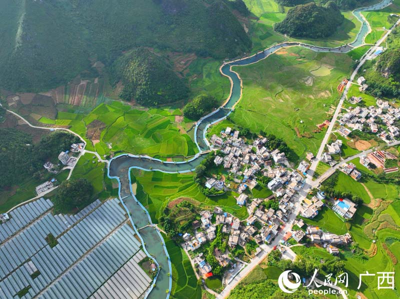 綠色田園美如畫卷。人民網(wǎng) 付華周攝