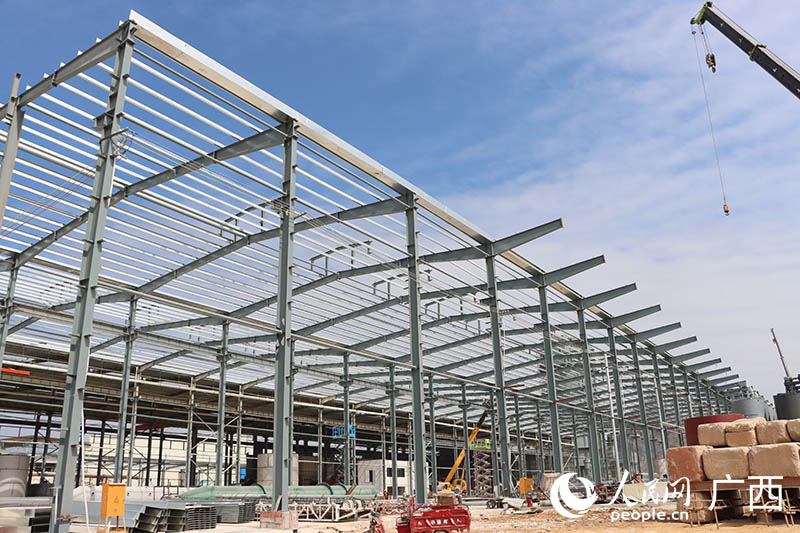 項(xiàng)目建設(shè)現(xiàn)場(chǎng)。人民網(wǎng) 覃心攝