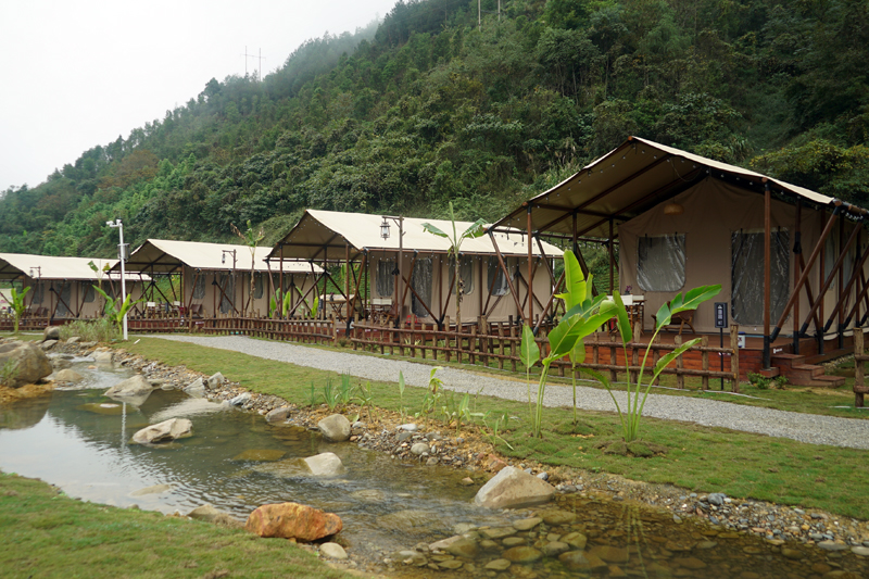 大王嶺漂流營(yíng)地一角