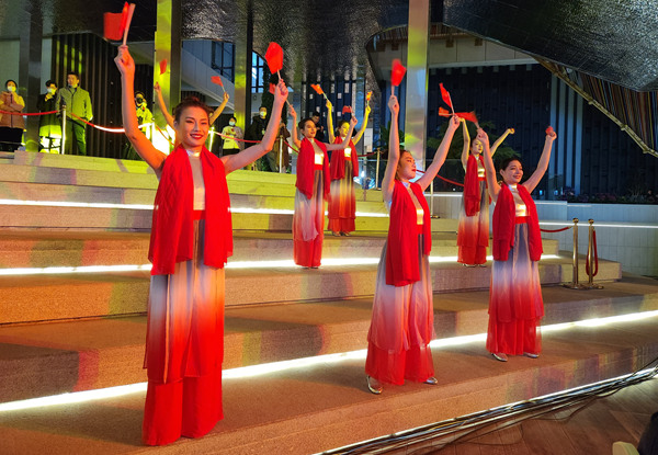 晚會(huì)現(xiàn)場(chǎng)。