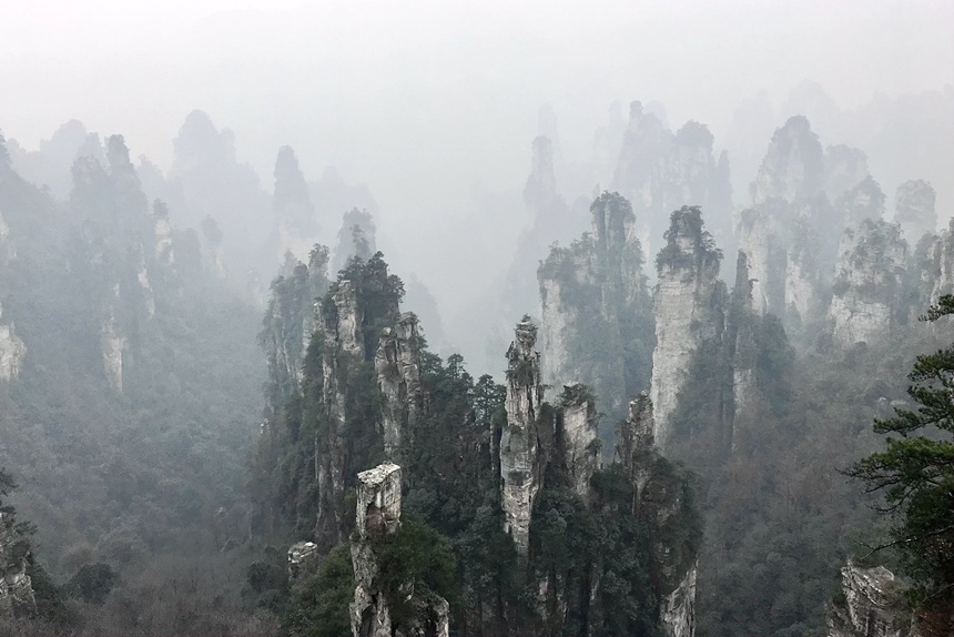 湖南張家界武陵源。李洪銳攝