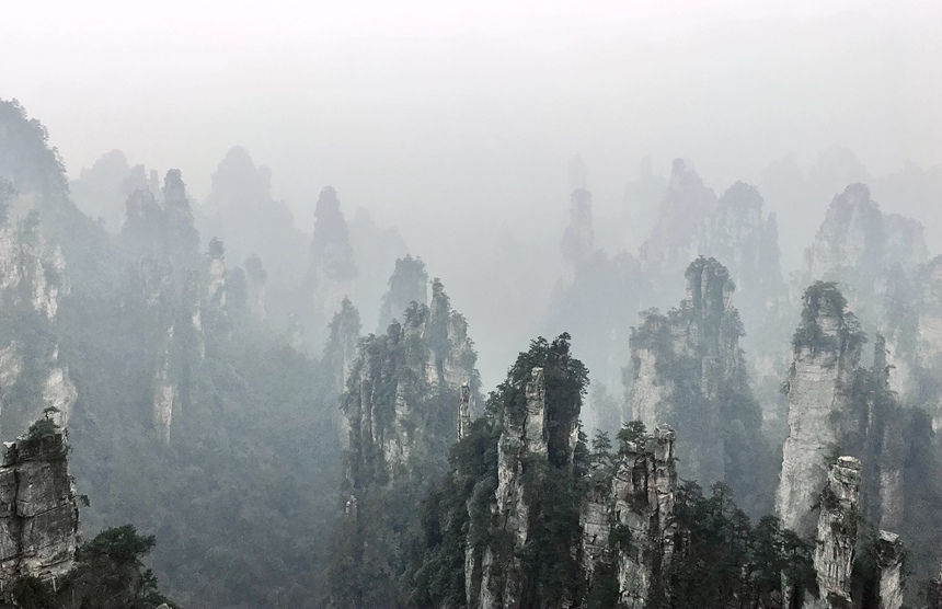 湖南張家界武陵源。李洪銳攝