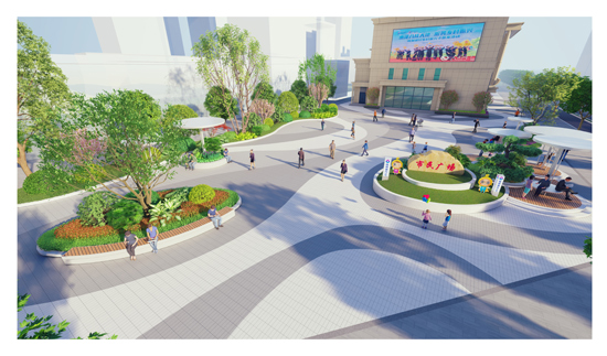 桂林市象山區(qū)“楓丹麗苑”項(xiàng)目設(shè)計(jì)效果圖。桂林銀行供圖