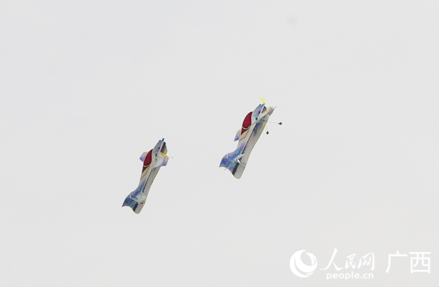 開幕式航模展演。人民網(wǎng)記者 彭遠(yuǎn)賀攝