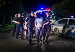 抓捕犯罪嫌疑人。