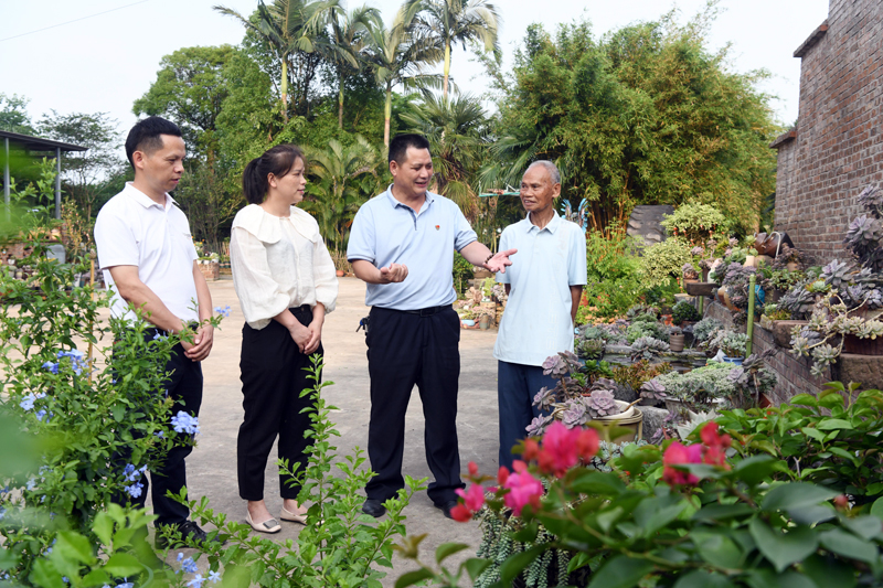 人大代表到祖立村的“旺植園”調(diào)研