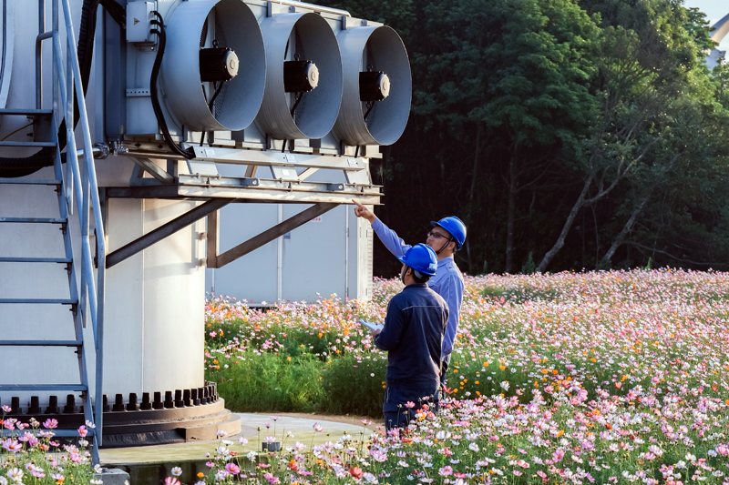 岑溪大隆風(fēng)電場(chǎng)項(xiàng)目實(shí)景。中廣核新能源廣西分公司供圖