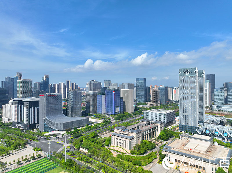 中國（廣西）自由貿(mào)易試驗(yàn)區(qū)南寧片區(qū)。人民網(wǎng) 付華周攝