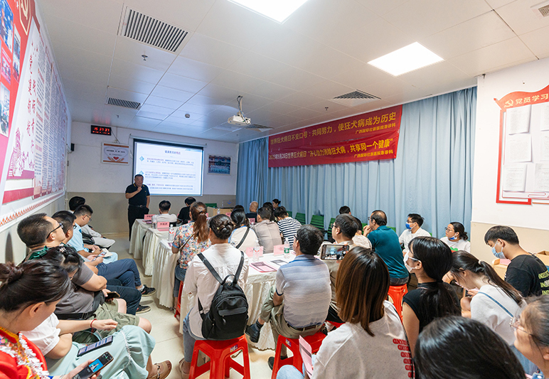 科普活動(dòng)現(xiàn)場(chǎng)。廣西國(guó)際壯醫(yī)醫(yī)院供圖