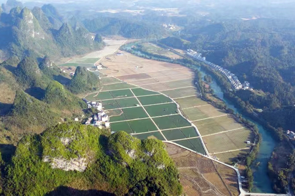 巴馬壽源田園綜合體鳥瞰圖