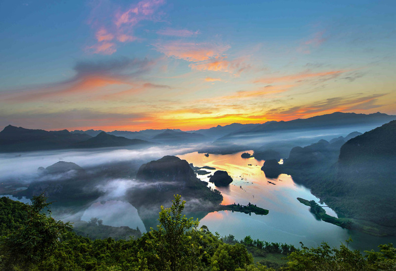東蘭坡豪湖風(fēng)光。東蘭縣融媒體中心供圖