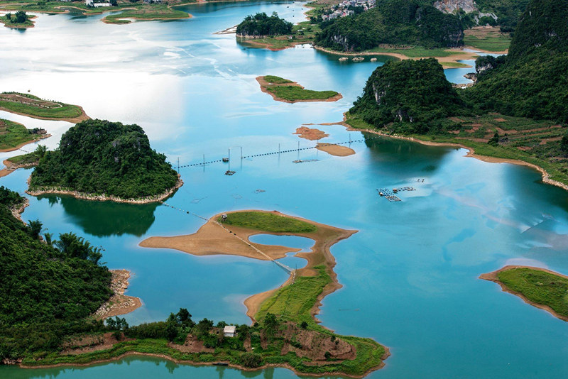 東蘭坡豪湖風(fēng)光。東蘭縣融媒體中心供圖