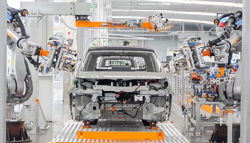 上汽通用五菱的島式精益智造工廠。覃科攝