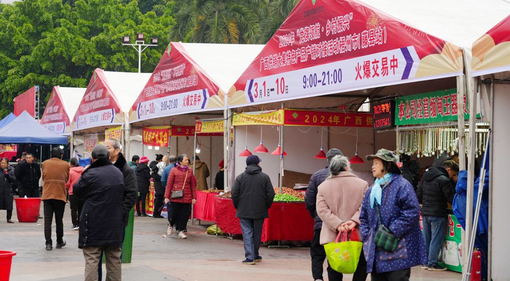 2024年“黨旗領(lǐng)航·鄉(xiāng)村振興”廣西供銷大集活動在藤縣舉行
