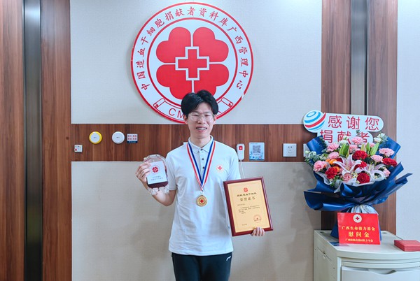 胡云楓完成造血干細胞捐獻。陶光均攝