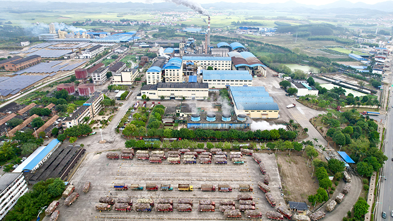航拍廣西來賓東糖鳳凰有限公司。來賓市融媒體中心供圖