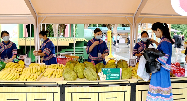 商品展銷活動。大新縣委宣傳部供圖