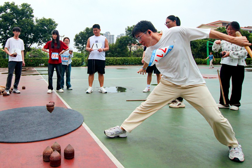 陀螺。桂林理工大學南寧分校供圖