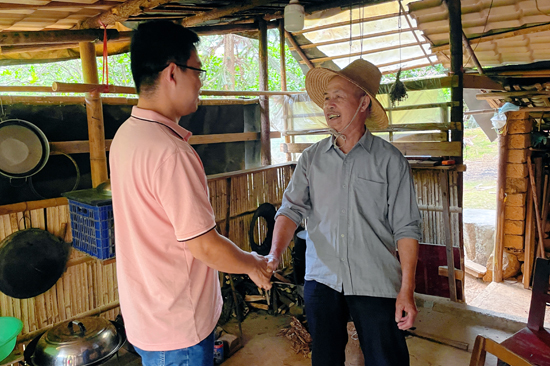 遍訪脫貧戶。羅水蘭攝