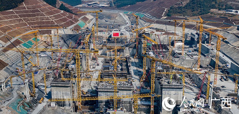 平陸運(yùn)河馬道樞紐建設(shè)現(xiàn)場。人民網(wǎng) 雷琦竣攝