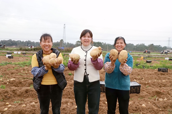 豐收的喜悅。