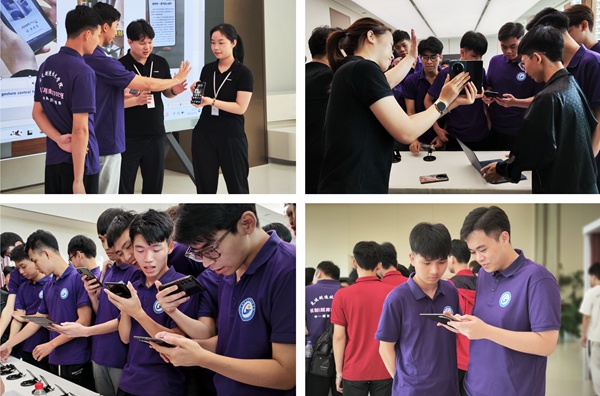 華為終端產(chǎn)品體驗(yàn)。華為云供圖