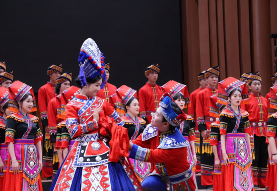 演出現(xiàn)場。桂林旅游學(xué)院供圖