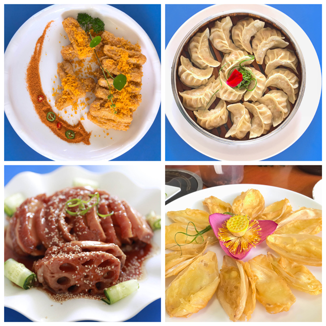 百朋鎮(zhèn)和村莊園全藕宴。蘭德波攝