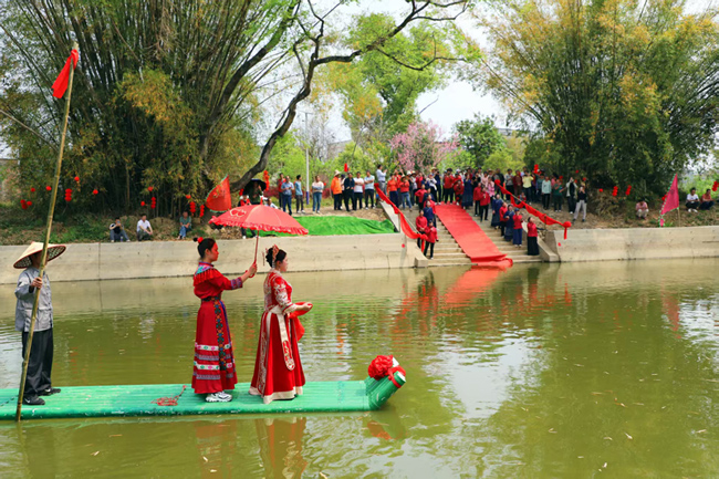 回龍村“三月三”山歌迎親民俗非遺展示活動。