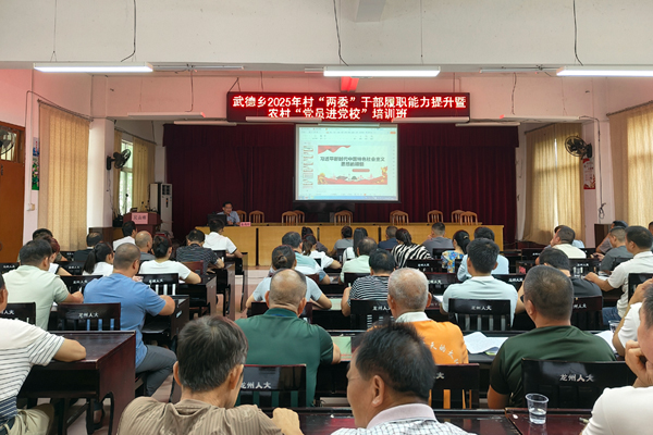 2025年武德鄉(xiāng)“黨員進(jìn)黨?！迸嘤?xùn)班。