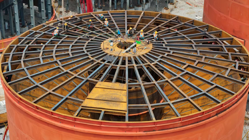 項目建設(shè)如火如荼。廣西隆安和泰新材料有限公司供圖