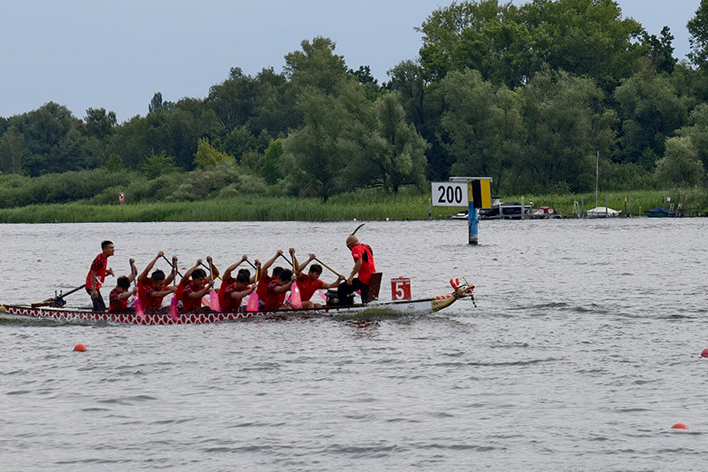 廣西藤縣龍舟隊(duì)奮力比賽。藤縣融媒供圖