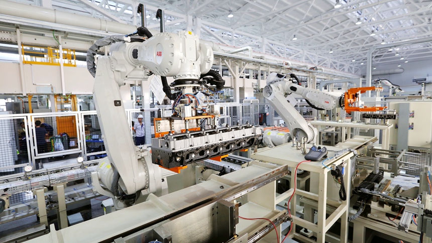 玉柴智慧工廠生產(chǎn)車間