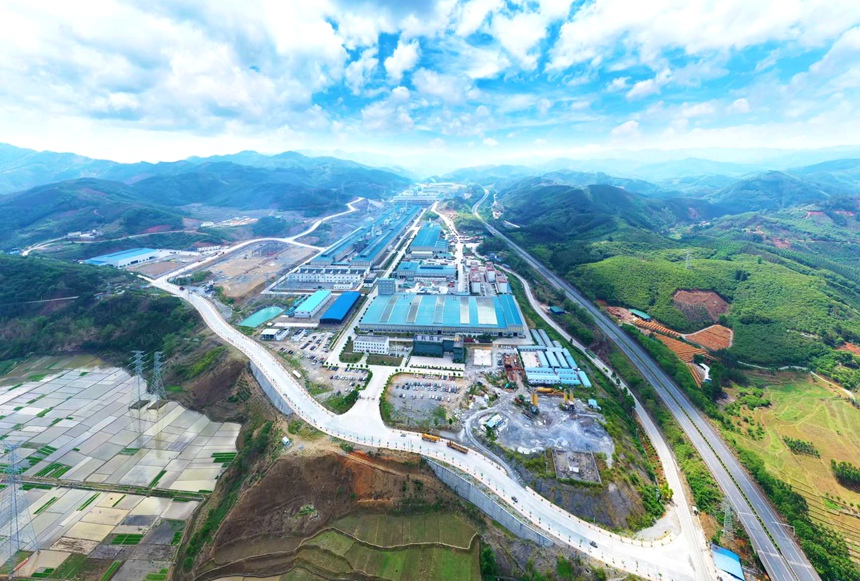 田林縣鋁產業(yè)園 。田林縣委宣傳部供圖