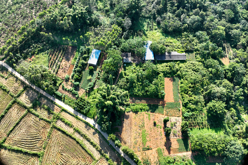 無人機巡查的養(yǎng)殖區(qū)。