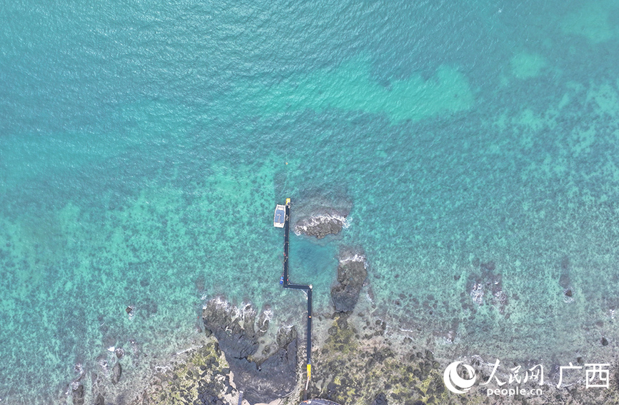 生態(tài)環(huán)境優(yōu)良的北海潿洲島海域。人民網(wǎng) 付華周攝