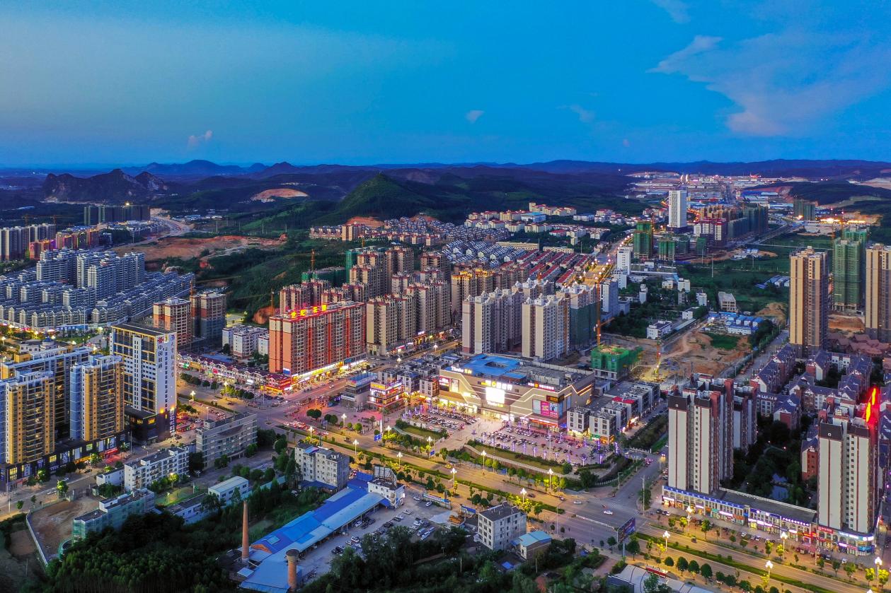 扶綏縣城航拍。扶綏縣委宣傳部供圖