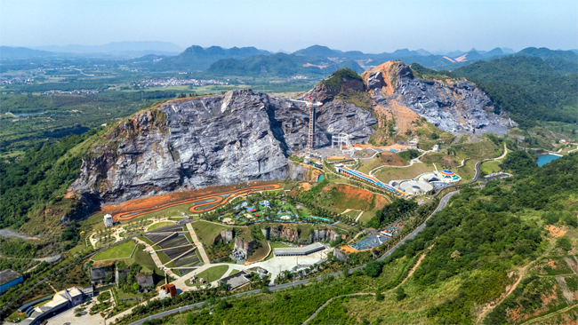 金石山礦山公園項目。中交一公局四公司供圖