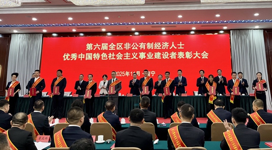 廣西表彰60名非公有制經(jīng)濟人士優(yōu)秀建設(shè)者和新的社會階層人士