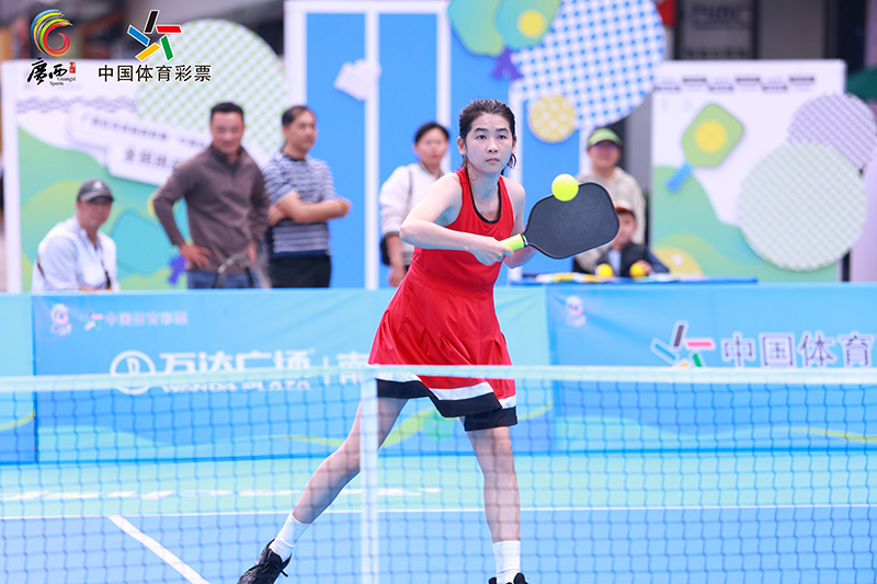 公開組女子單打賽場。廣西體育局供圖
