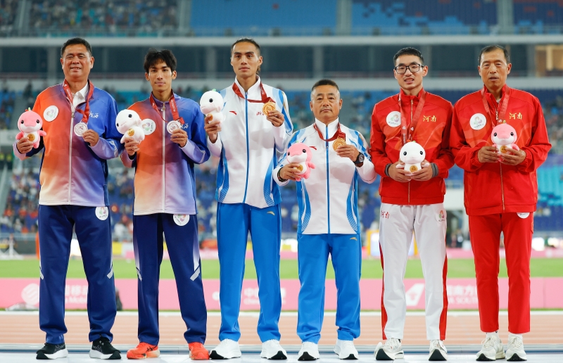 廣西名將劉德助獲田徑項(xiàng)目男子800米亞軍。主辦方供圖