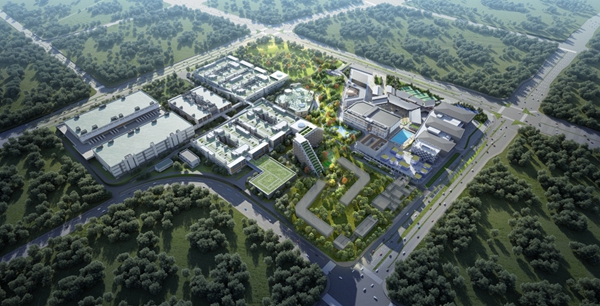 南寧李寧中心項(xiàng)目規(guī)劃圖。中建三局二公司供圖